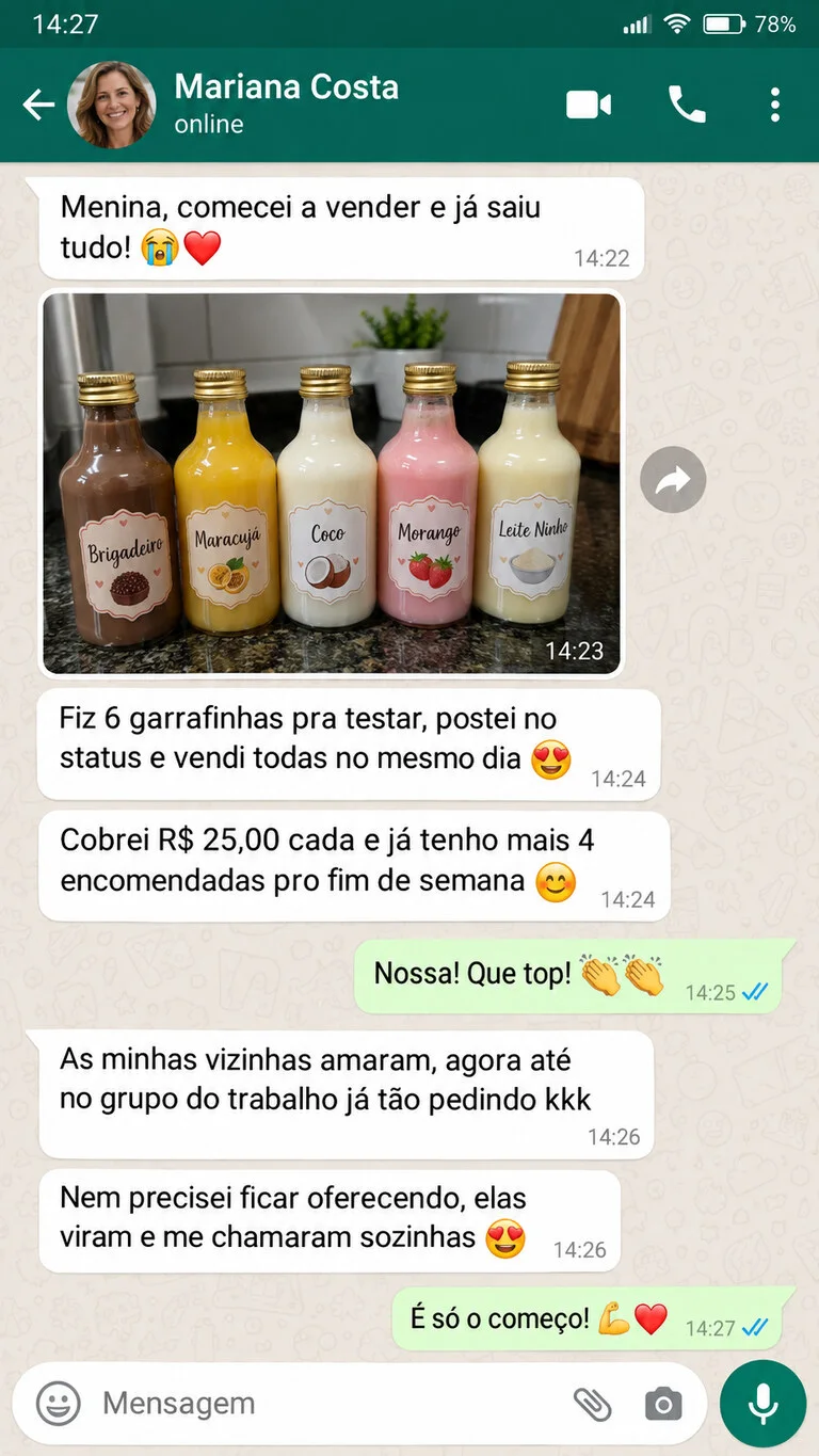 Mensagem de WhatsApp de cliente 3
