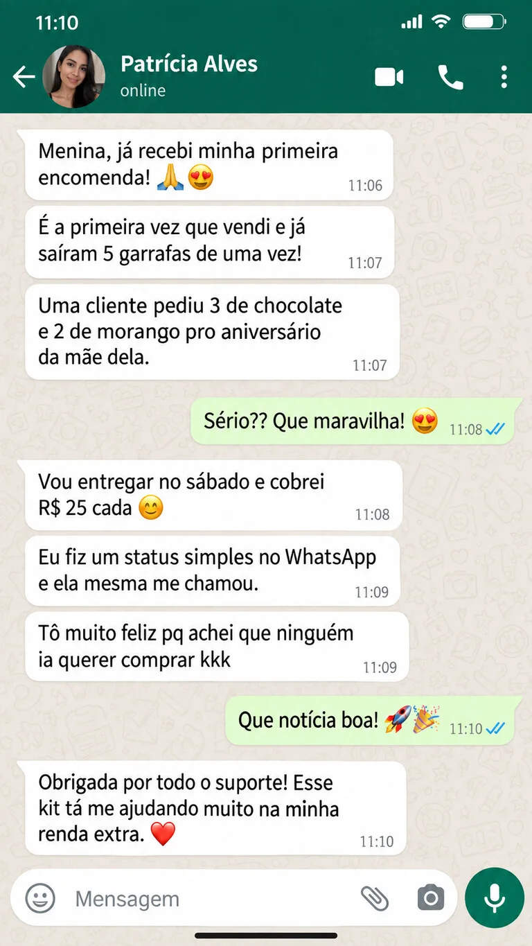 Mensagem de WhatsApp de cliente 5